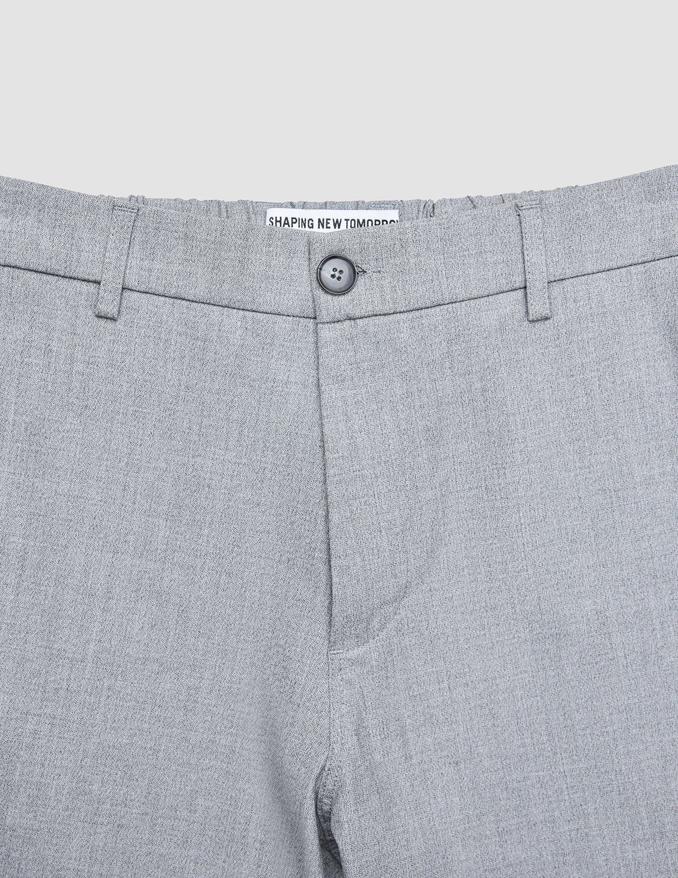 Tech Linen Elastic Pants Charcoal